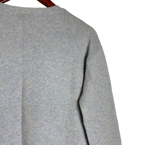 Topshop Heather Blue Long Sleeve Knit Jewel Studded Crewneck Sweater 4 - Picture 11 of 16